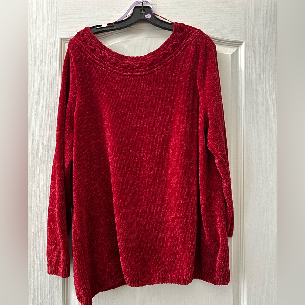 Karen Scott Women's Red Sweater